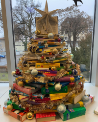 Frohe Weihnachten wünscht die BORG-Bibliothek!