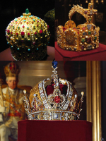 Kronen in der Schatzkammer Wien